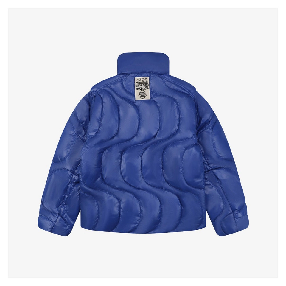 Mxxcler X Palm Angels Haunani Stand Collar Down Jacket (Blue/Grey/Black)