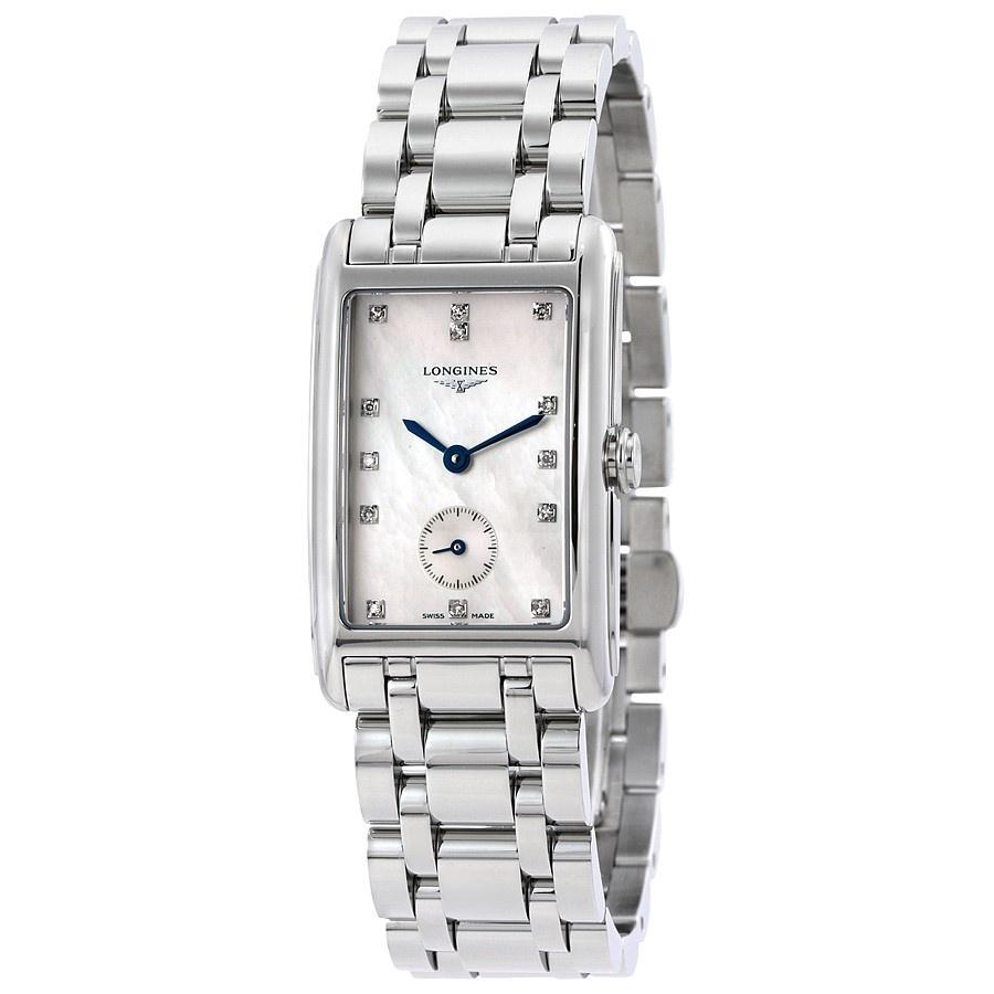 [2026 Mirror Grade]Longines Women's L55124876 Flagship Diamond Stainless Steel Watch