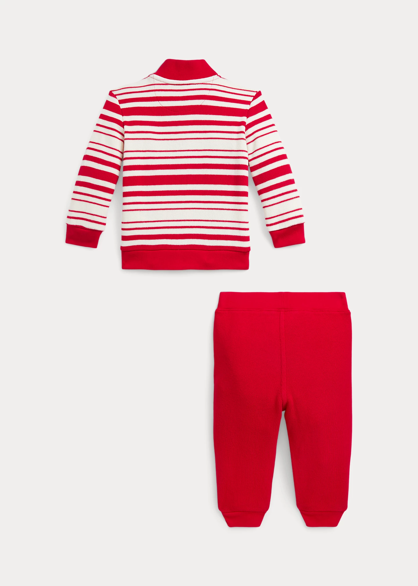 Striped Cotton Pullover & Pant Set