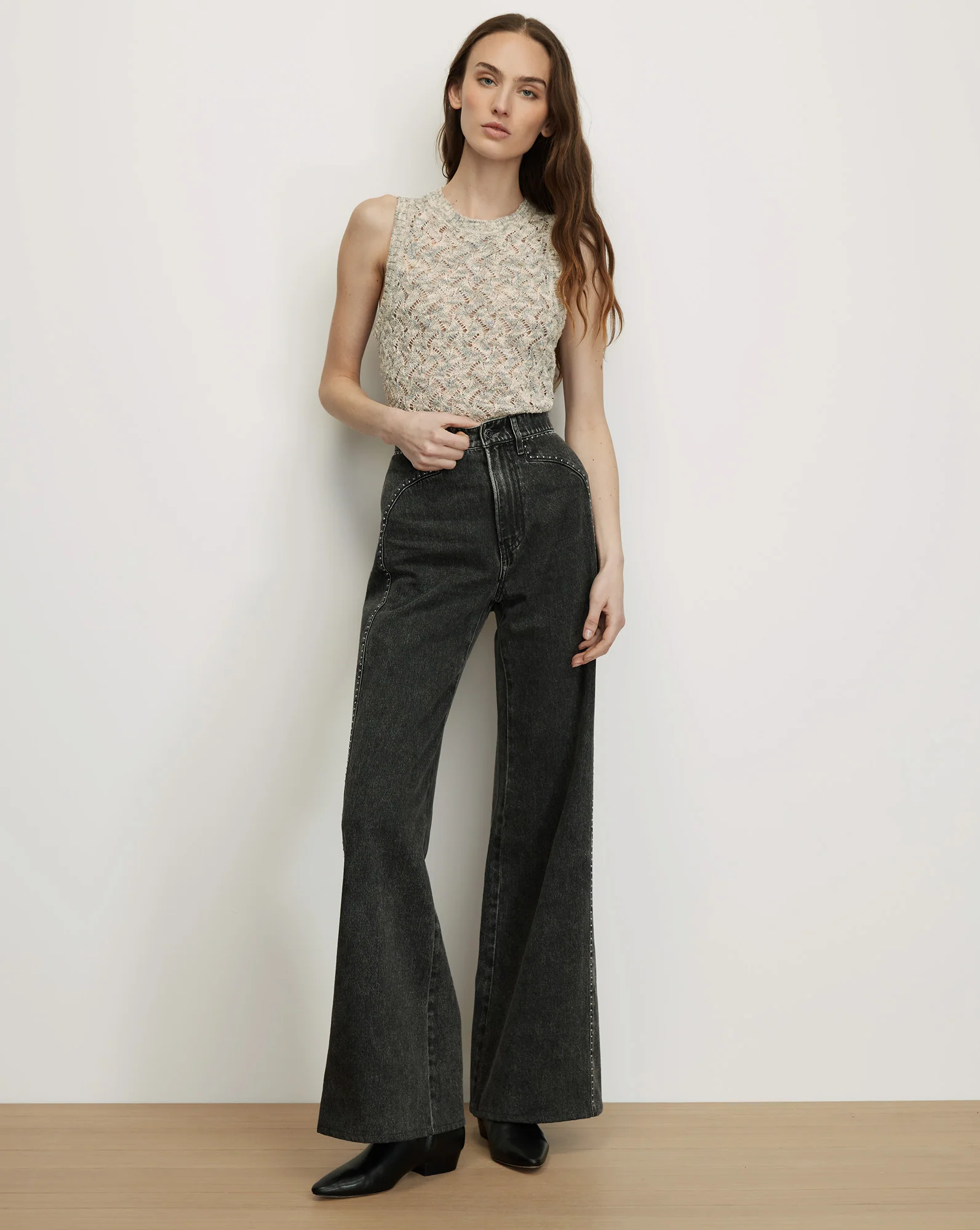 Jerrel Cropped Knit Tank Top