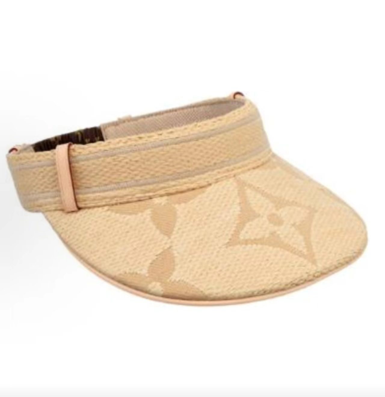 Louis Vuitton Beige Raffia Monogram Visor