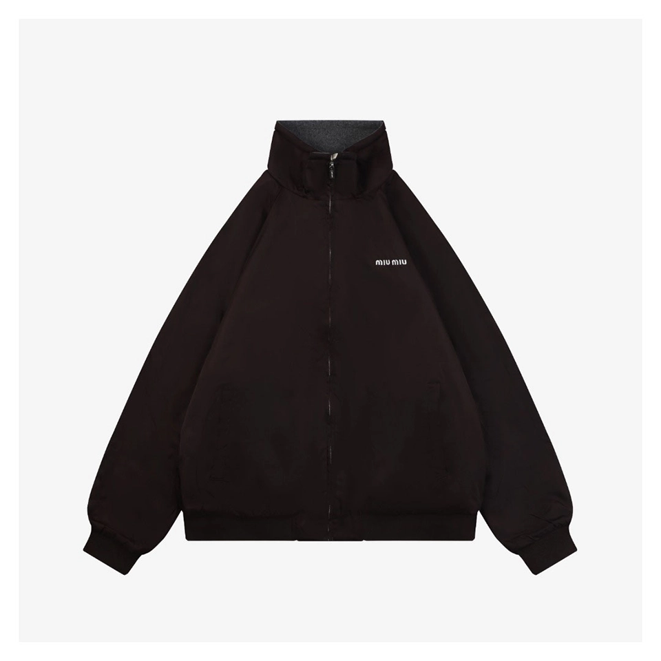 MM Logo Half-Zip Reversible Jacket (Navy/Black)