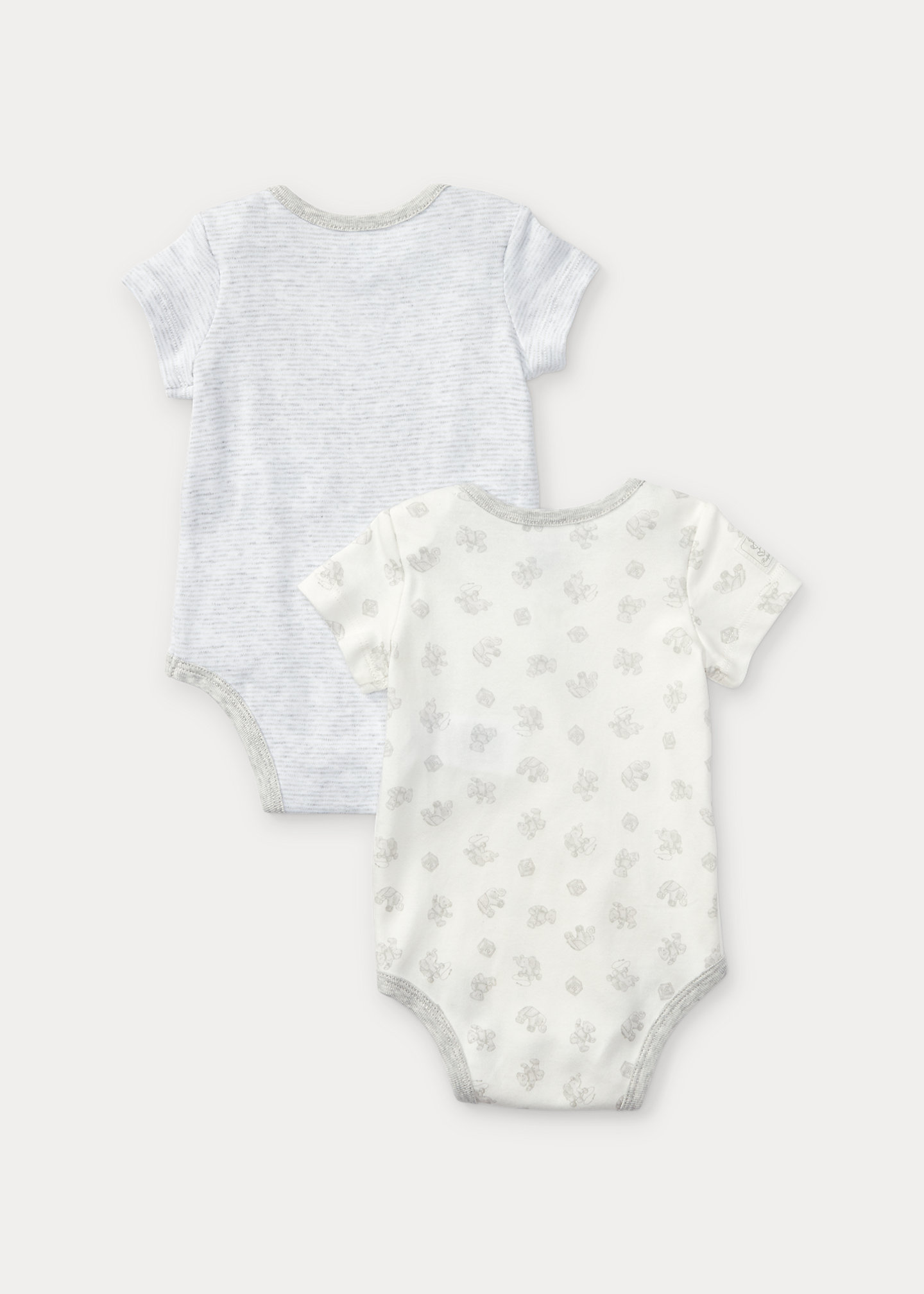 Bear-Print Cotton Bodysuit 2-Pack