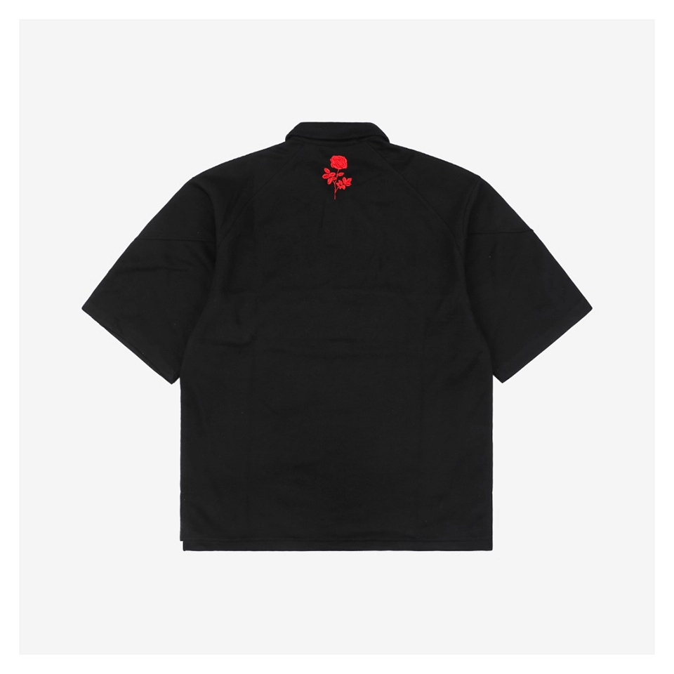 Adidas X Chavarria Trefoil Rose Embroidery Polo T-Shirt