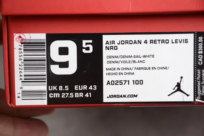 Levi's x Air Jordan 4 