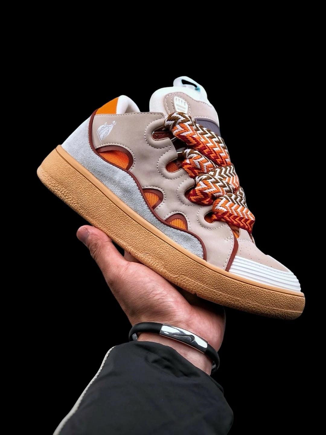 Lanvin Curb Sneakers 'Pale Pink Mango' Replica