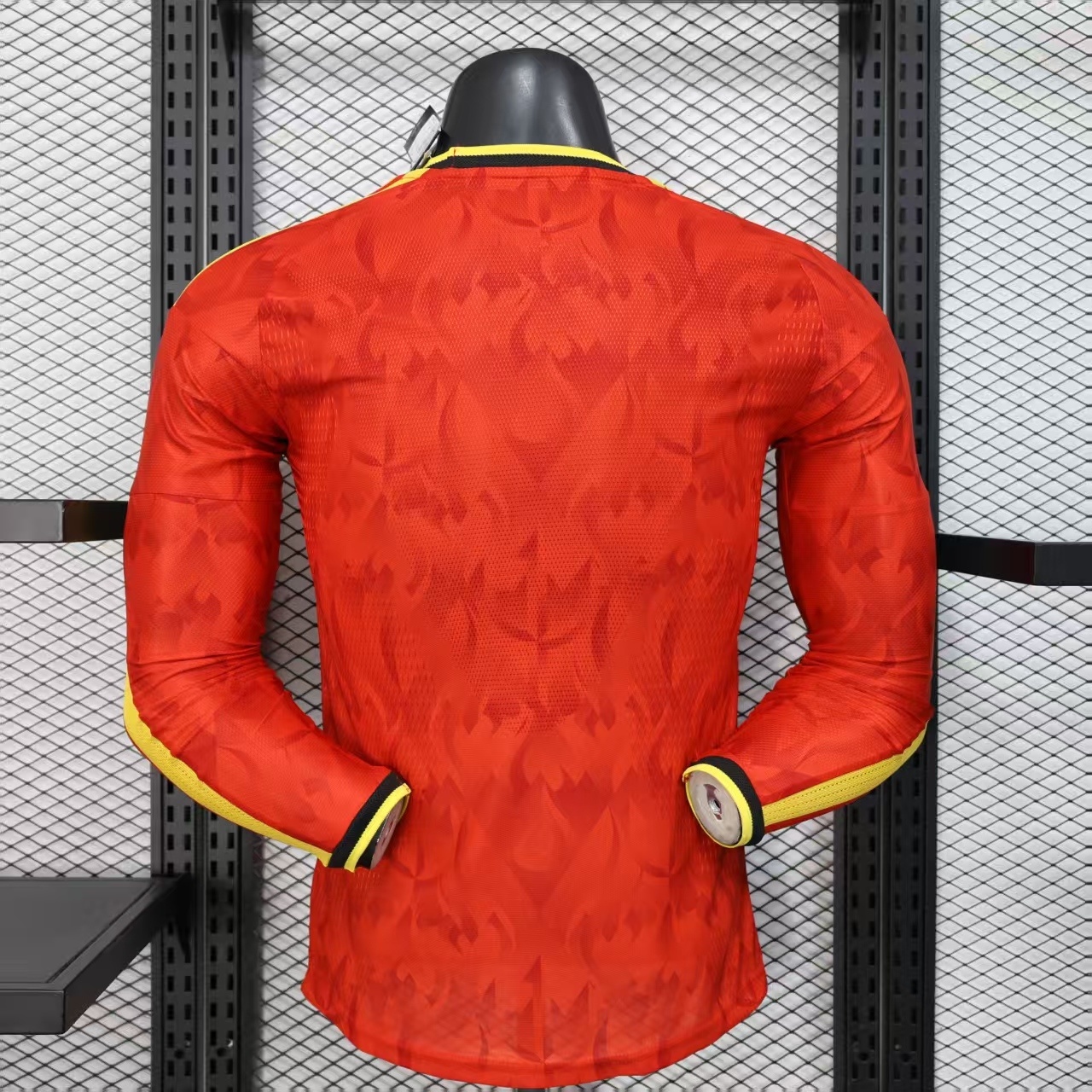 World Cup 2026 Belgium Home Shirt Football Jersey Long Sleeve - Player Version,Can Custom Name Number