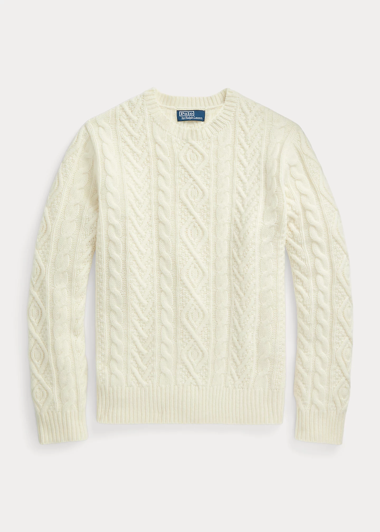 Wool-Cashmere Fisherman's Sweater