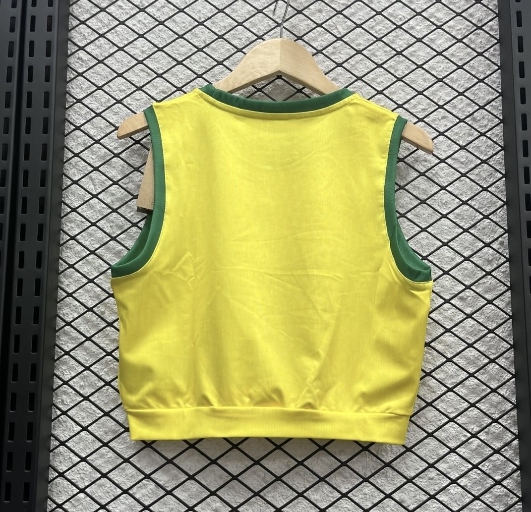 Brazil Soccer Jersey Home Women's Vest 2025