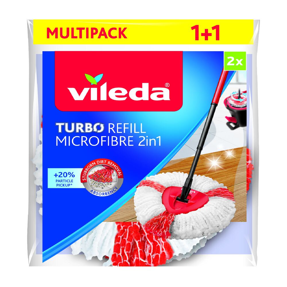 VILEDA Wkład do mopa obrotowego Vileda Turbo 2 w 1, 2 szt.
