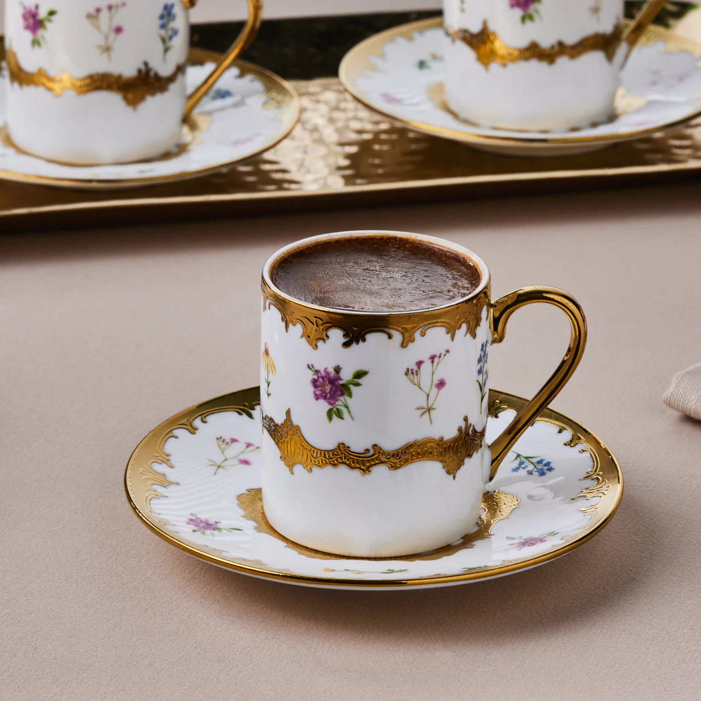 Karaca Bihter, Service de Tasses à Café pour 6 personnes, 90ML