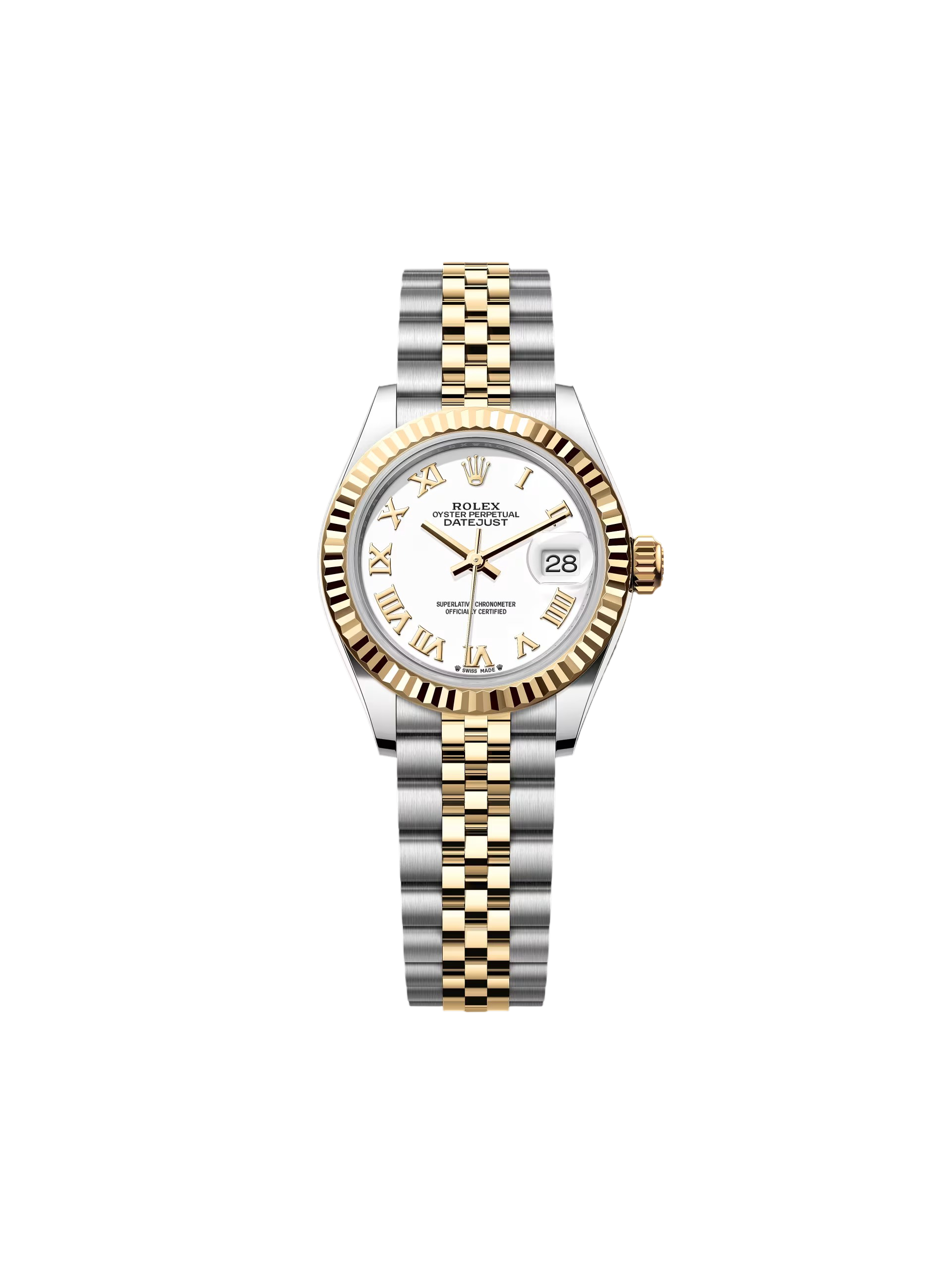 [2026 Mirror Grade]RLX Lady-Datejust 28mm 279173 White Roman Dial Oyster Bracele
