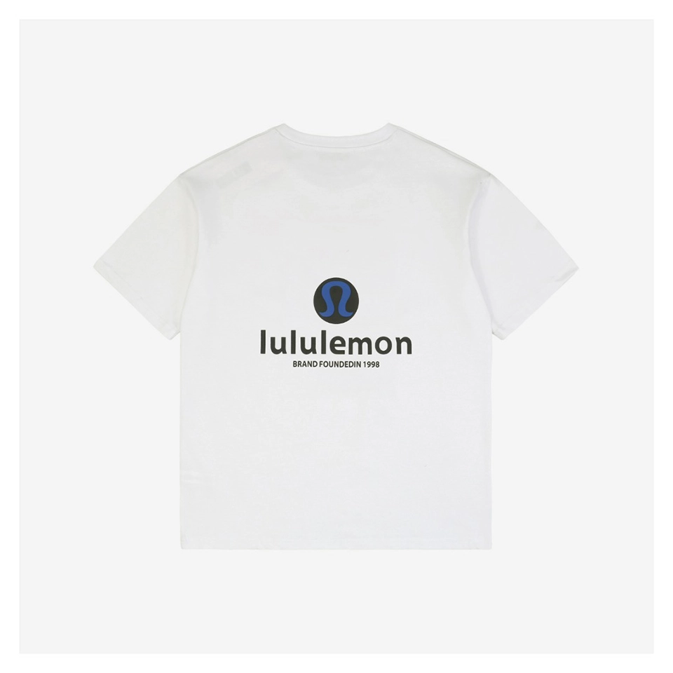Lululemon Slogan Graphic Print T-Shirt (Black/White)
