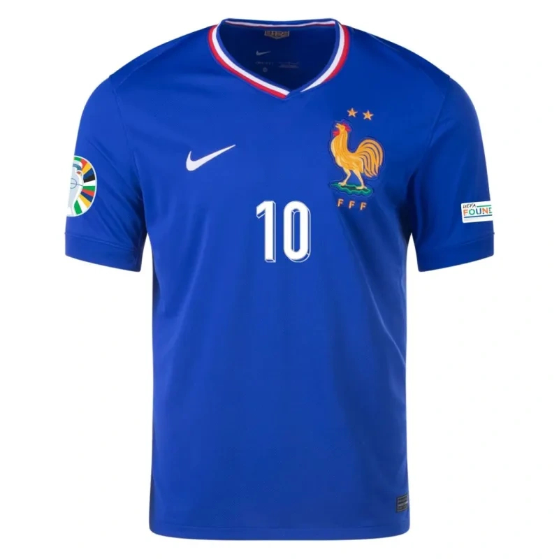 Euro 2024 France Home Jersey MBAPPE #10 GIROUD #9 GRIEZMANN #7 Soccer Apparel