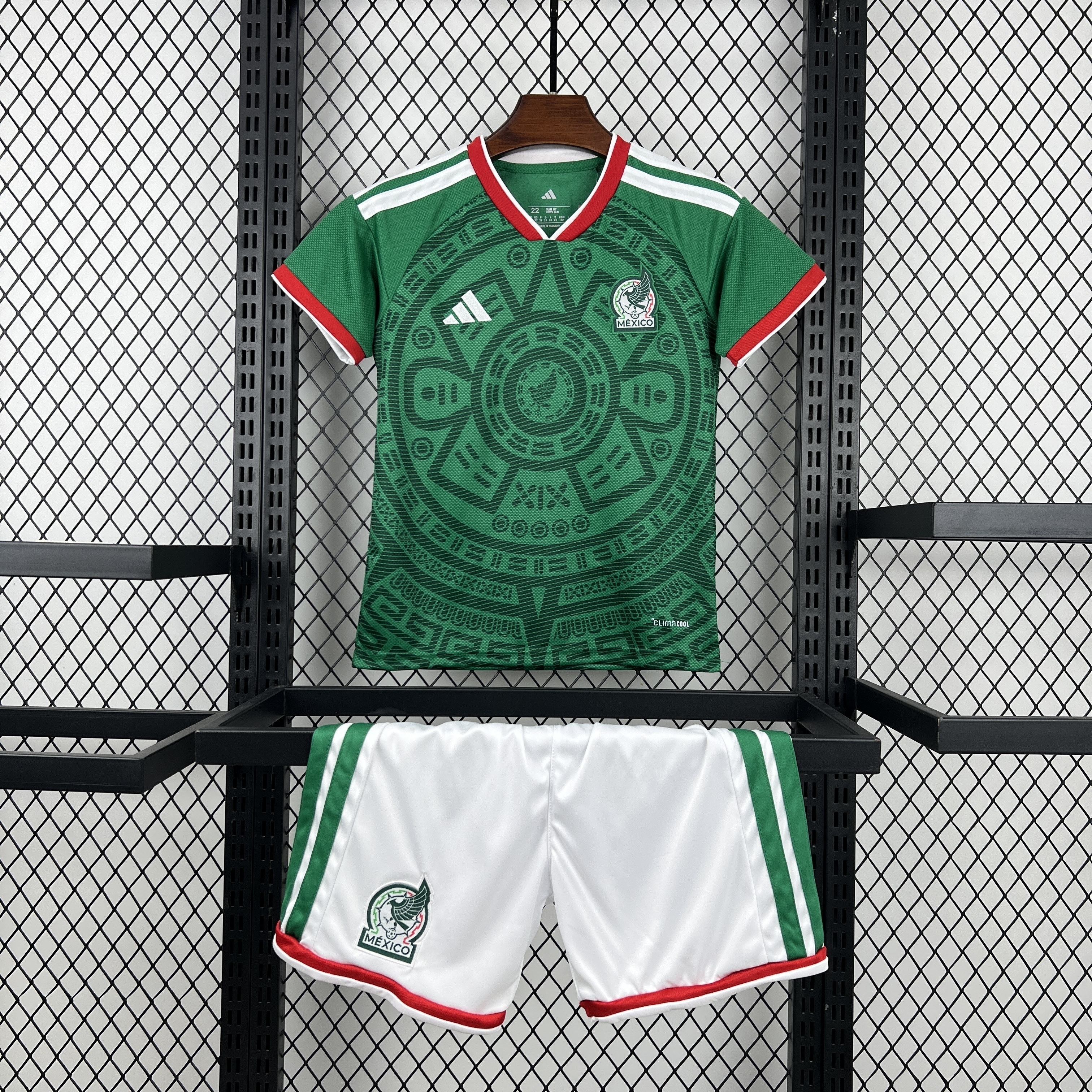 Mexico Soccer Jersey Home Kids Kit Jersey+Shorts World Cup 2026
