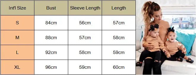 Mother Daughter Matching Sweaters