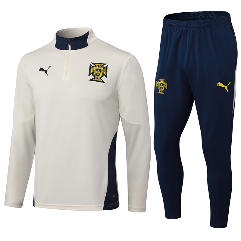 Portugal Training Kit (Sweatshirt+Pants) Beige 2025