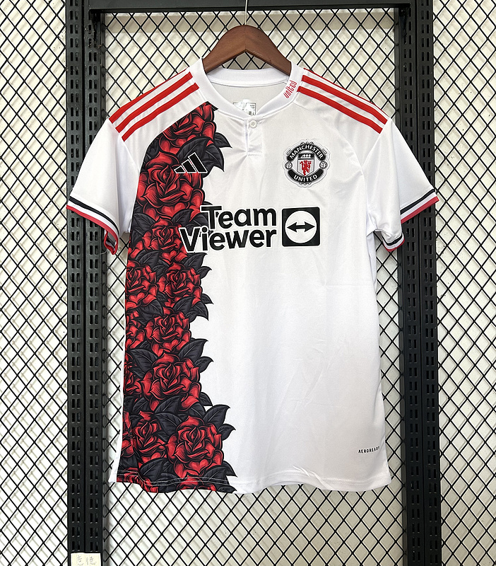 Manchester United Red & White Special Edition Football Jersey Shirt 2025/26
