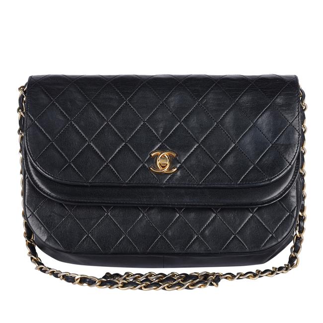 Classic Double Flap Quilted Lambskin Leather Shoulder Bag