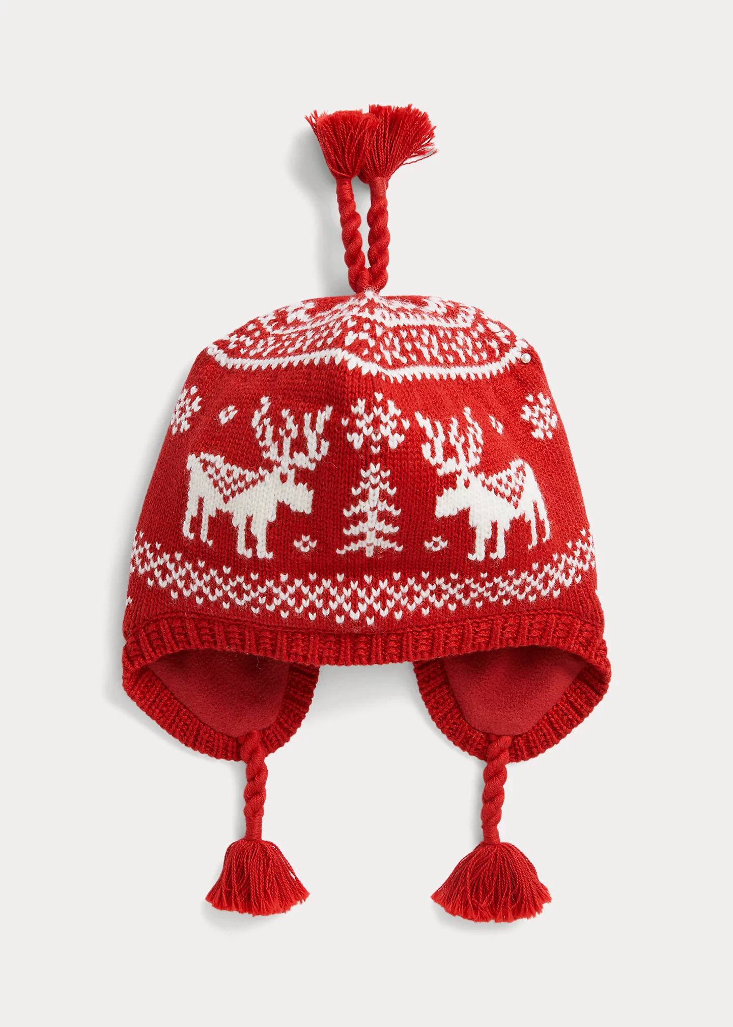 Fair Isle Cotton-Blend Earflap Hat