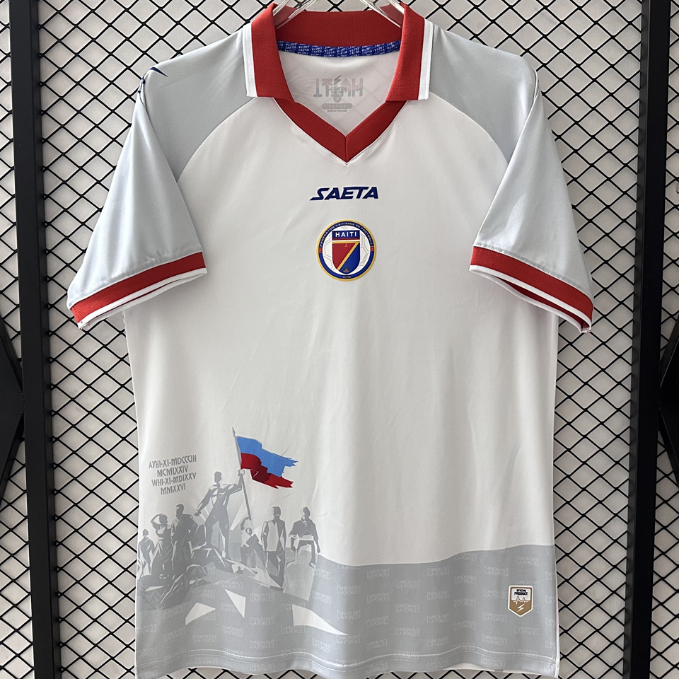 2026/27 Haiti Away White Fans Soccer Jersey