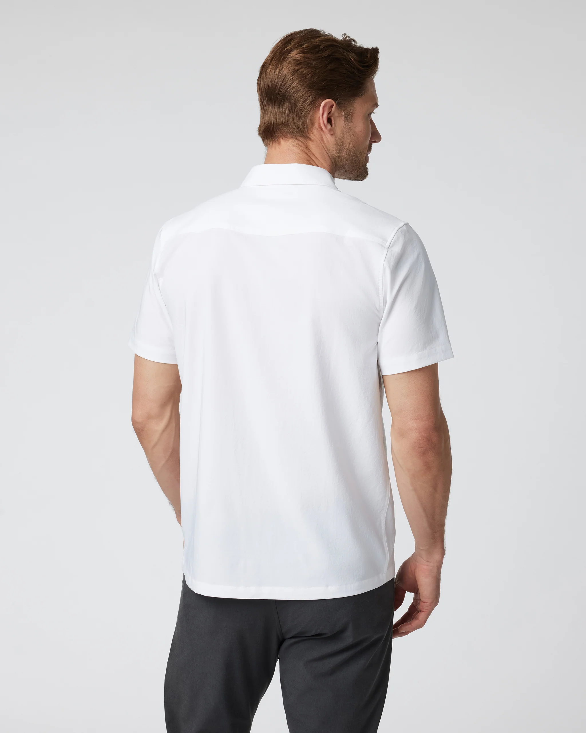Short Sleeve Manhattan Button Down