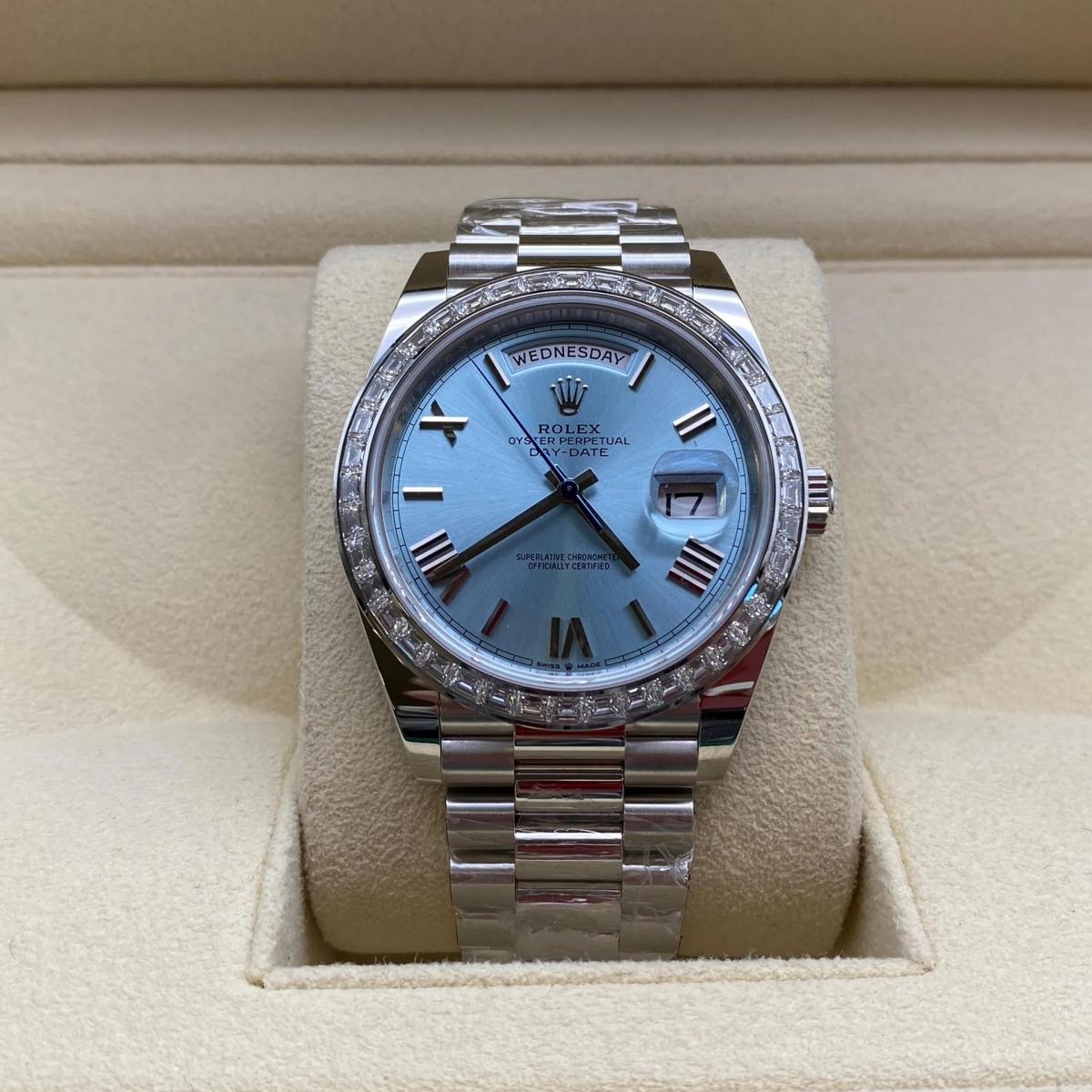 [2026 Mirror Grade]RLX Day-Date 40mm 228396TBR-0030 Ice Blue Roman Dial