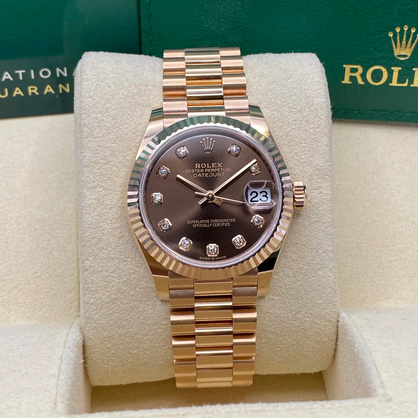 [2026 Mirror Grade]RLX Datejust m278275-0010 Chocolate 31mm Dial