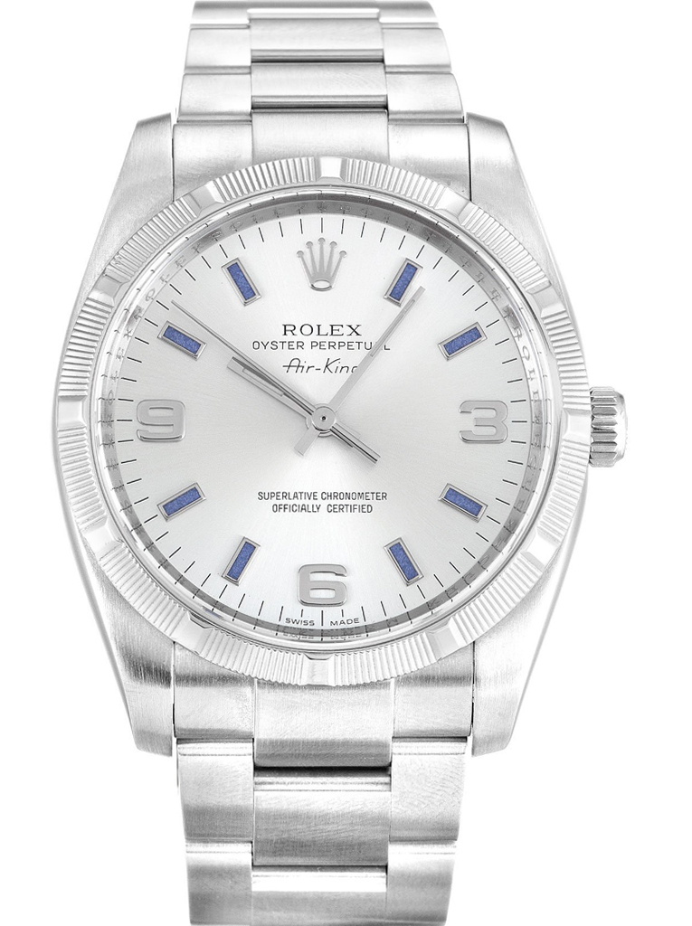 [2026 Mirror Grade]Rolex Air-King 34mm Silver Dial 114210-2