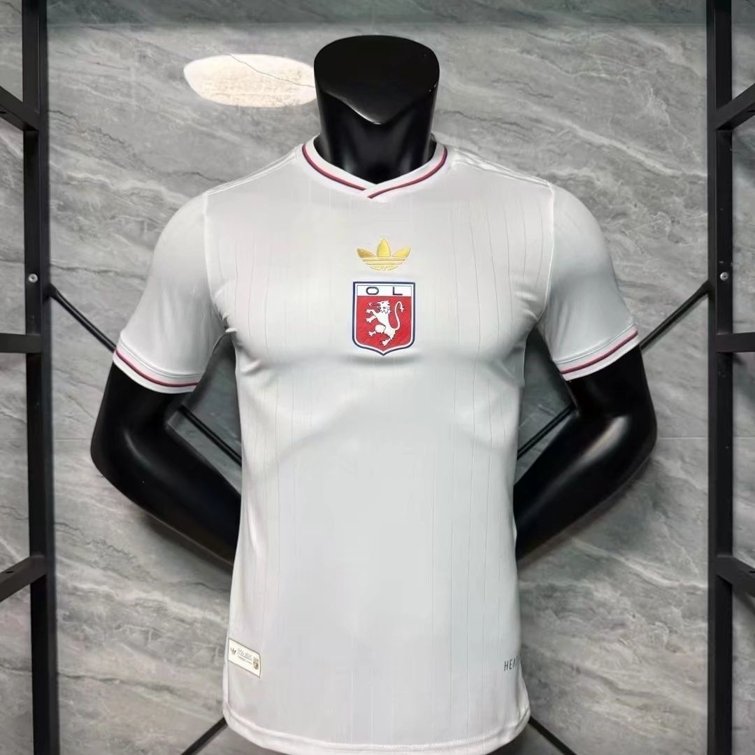 Olympique Lyonnais Authentic Soccer Jersey 75th Anniversary Shirt 2025-26