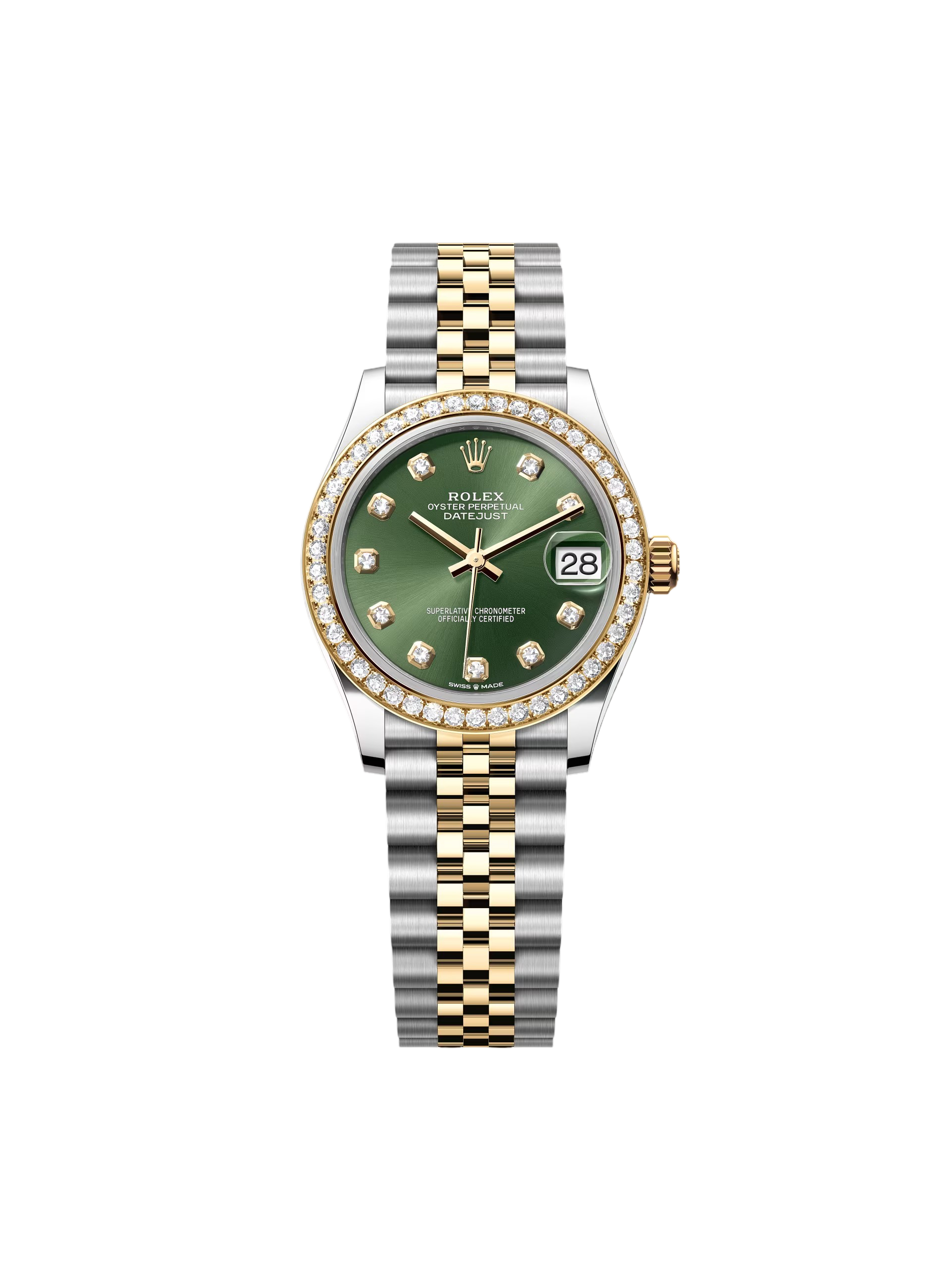 [2026 Mirror Grade]RLX Datejust m278383RBR-0029/0030 31mm Olive Green Dial Oyster Bracelet