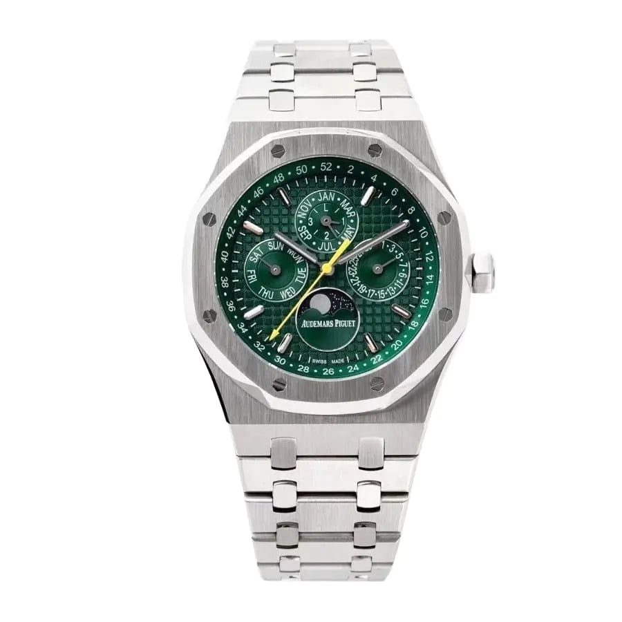 [2026 Mirror Grade]Audemars piguet Royal Oak Perpetual Calendar Green Dial Watch 41MM