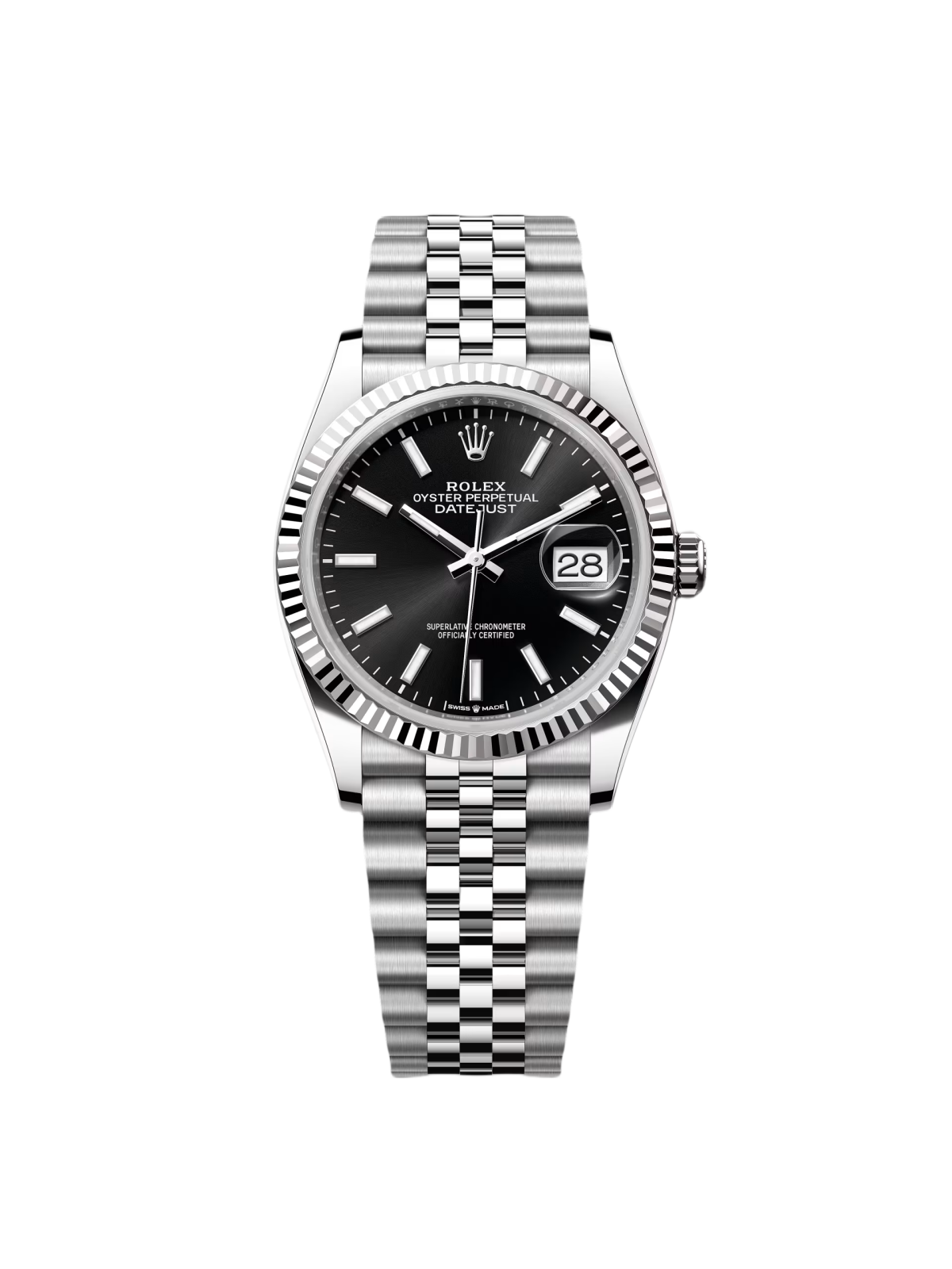 [2026 Mirror Grade]RLX  Datejust 36mm 126234 Black Index Jubilee Stainless Steel Mens Watch