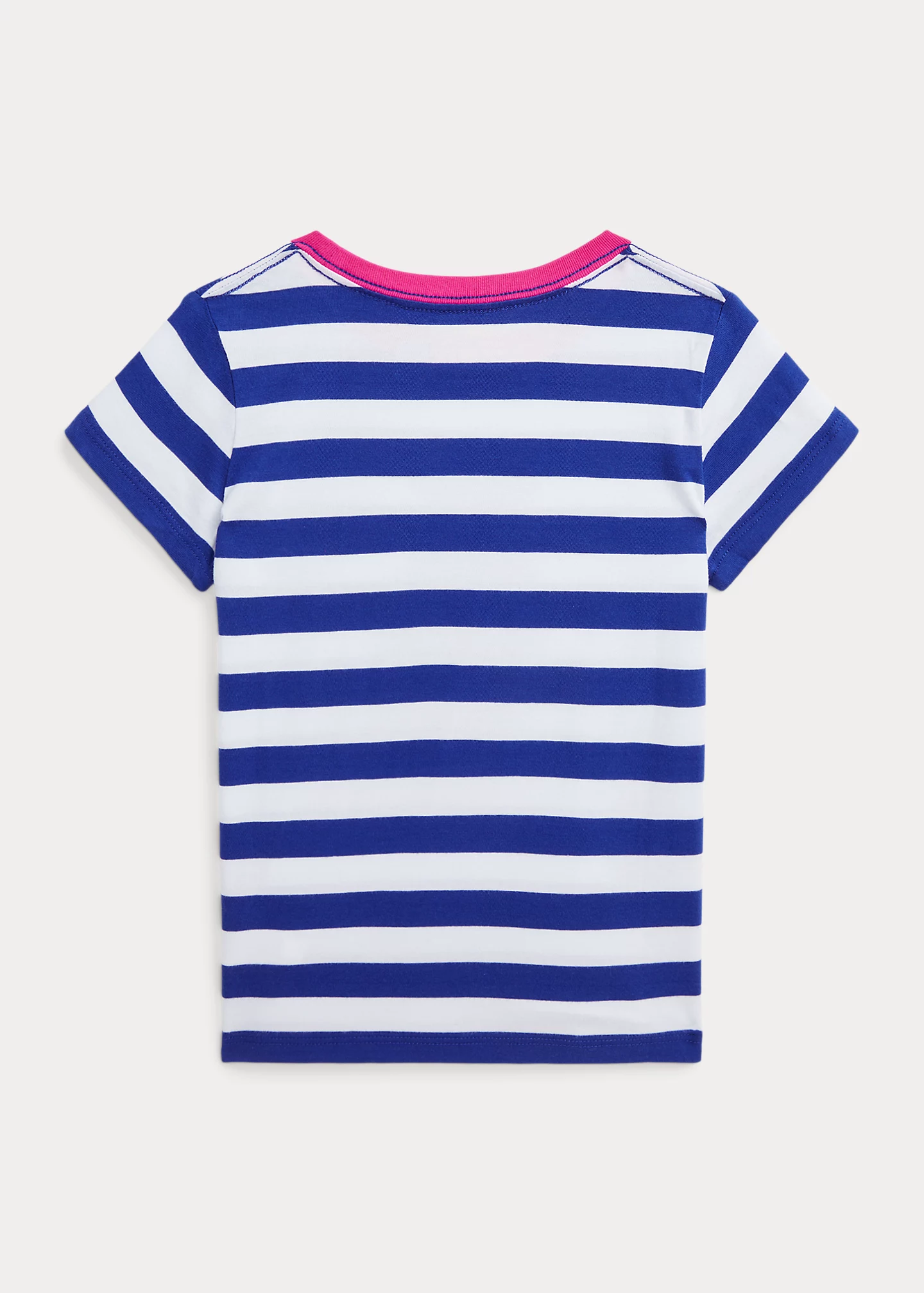 Striped Polo Bear Cotton Jersey Tee
