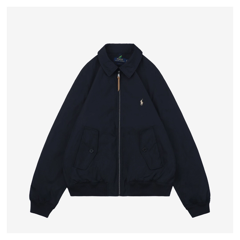 Ralph Lauren Polo Pony Double Pocket Button Jacket (Black/Navy)