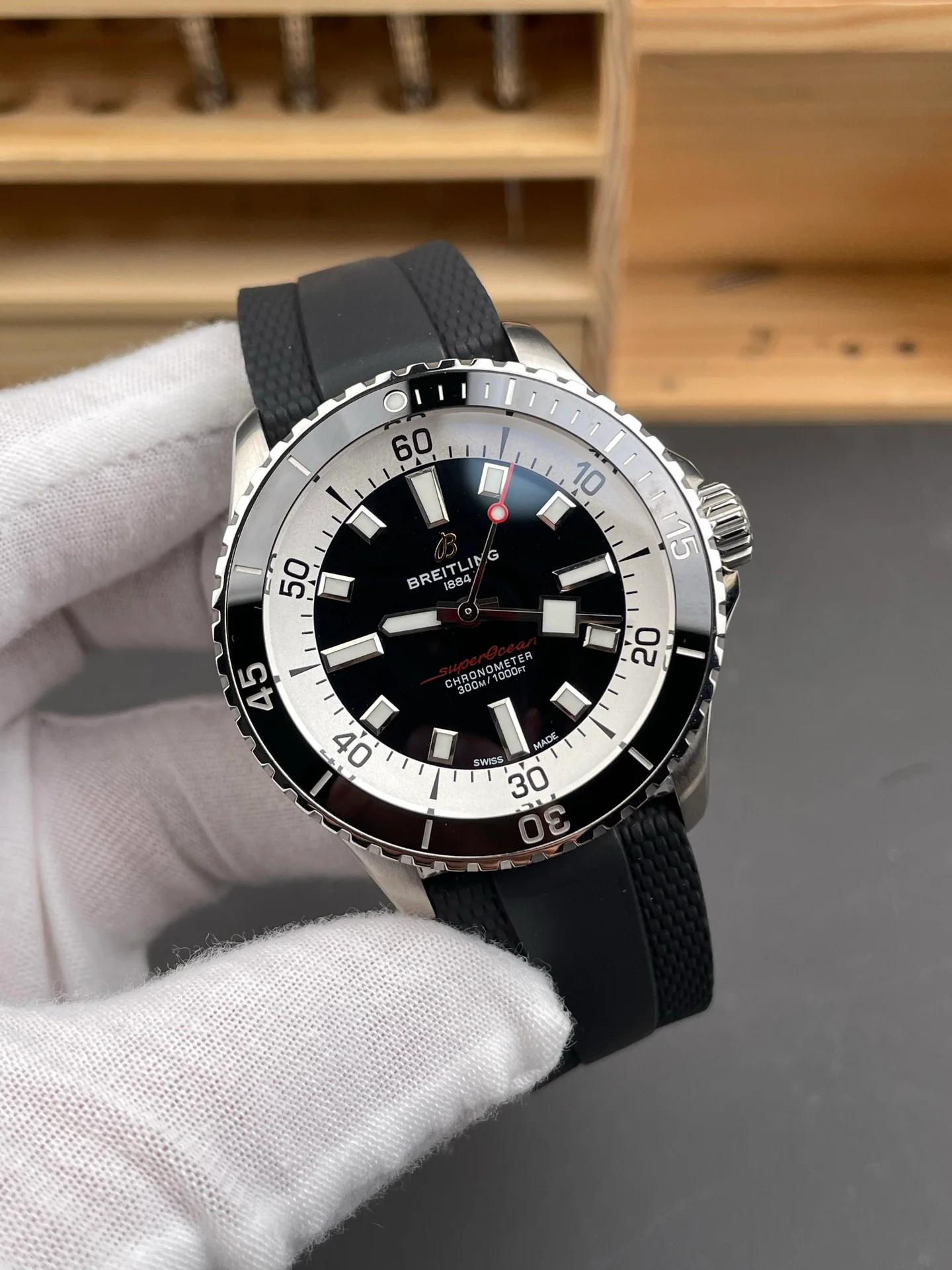 Superocean Black Dial