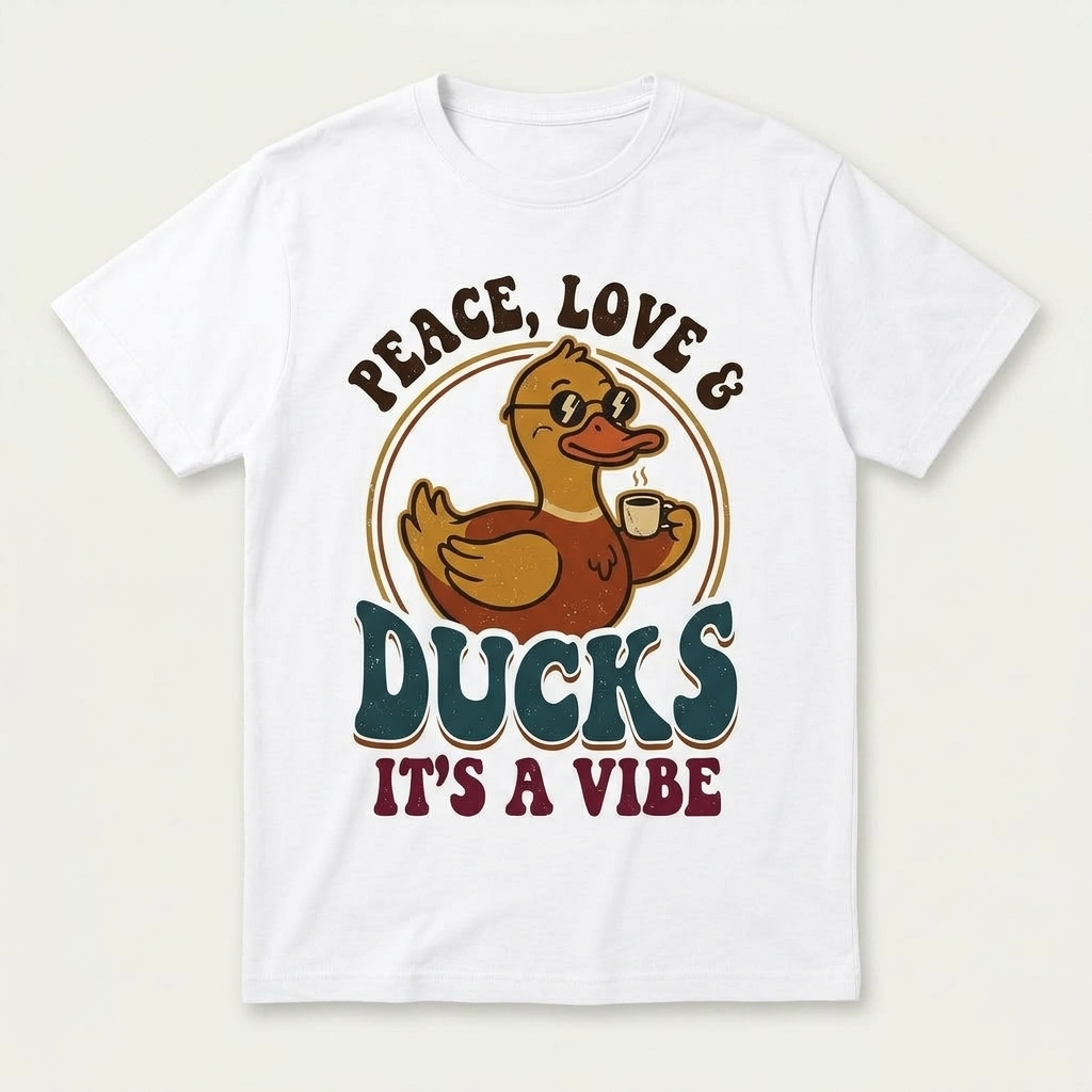 Unisex Loose Fit T-Shirt 100% Cotton Soft Comfortable Summer Casual Printed Top