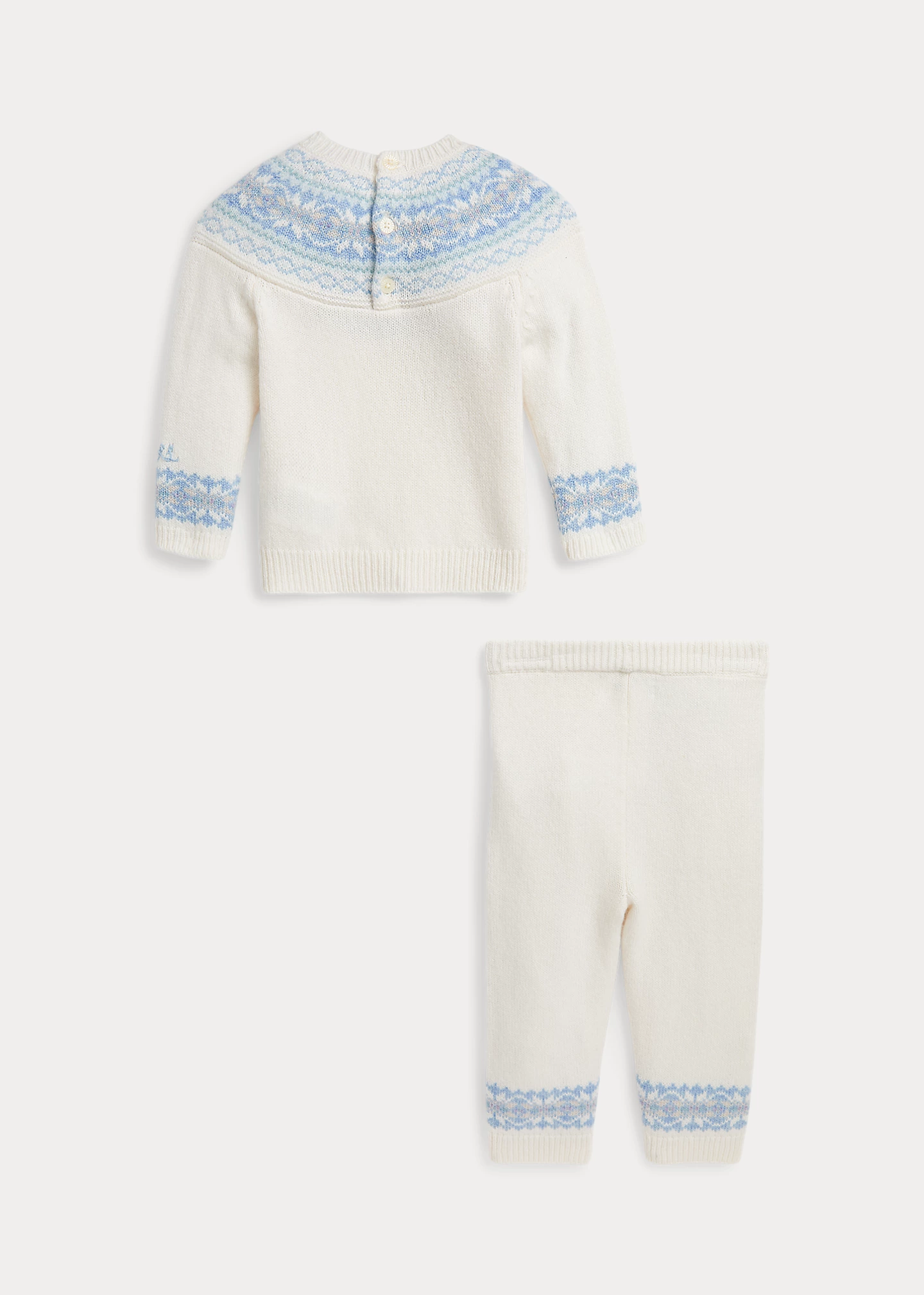 Fair Isle Wool-Blend Sweater & Pant Set