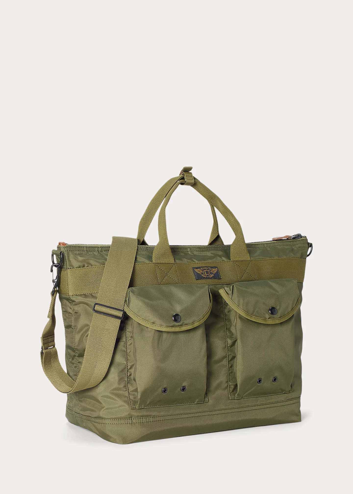 Nylon Canvas Utility Messenger Bag