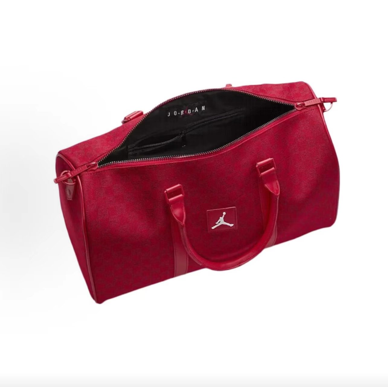 Jordan Allover Monogram Red Large Duffle Bag