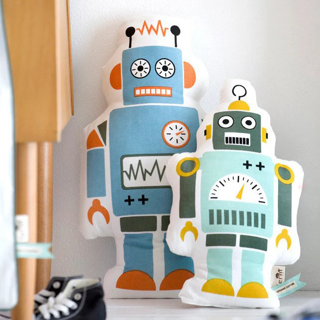 Mr Small Robot Cushion