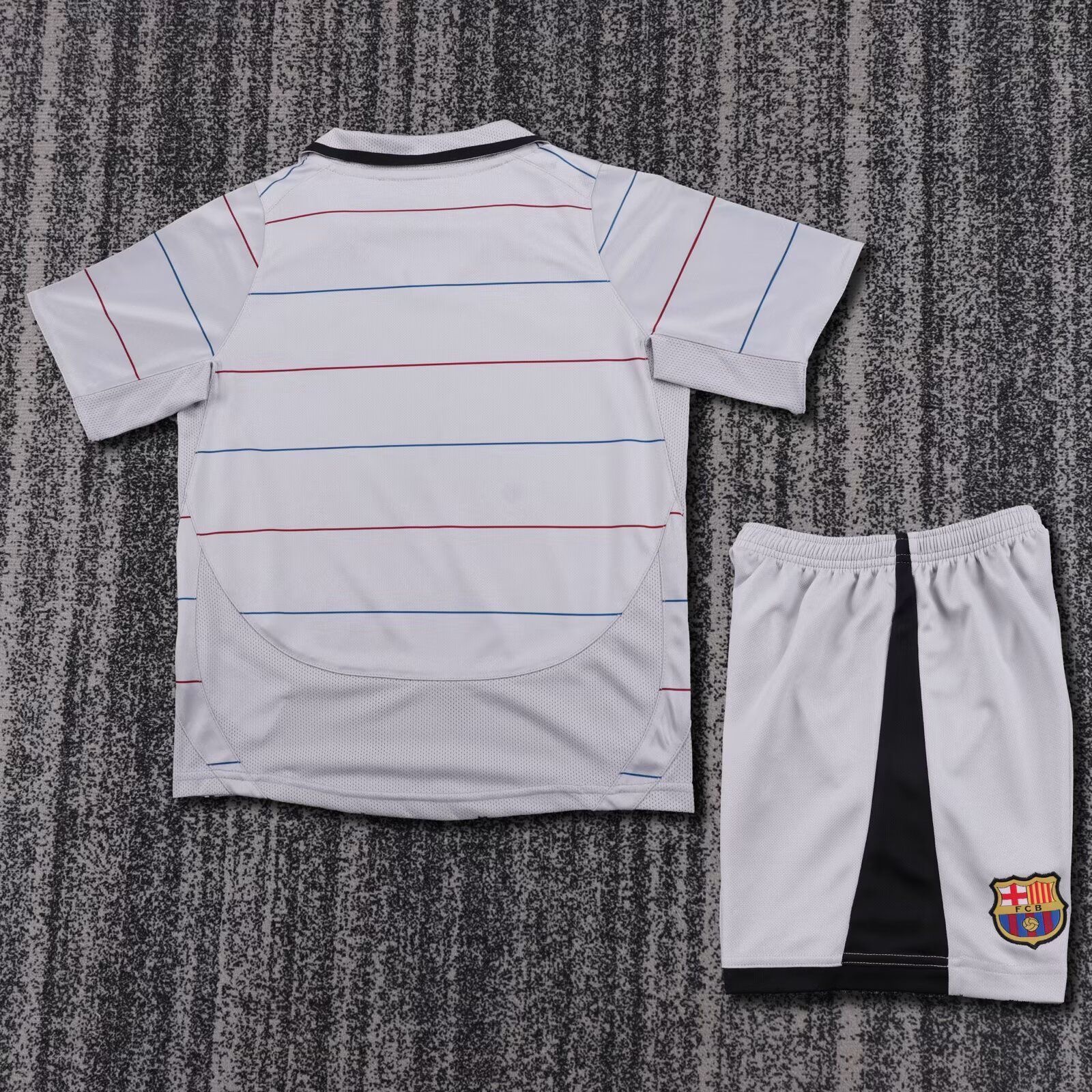 Barcelona Retro Jersey Away Kids Kit Jersey+Shorts 2003-04