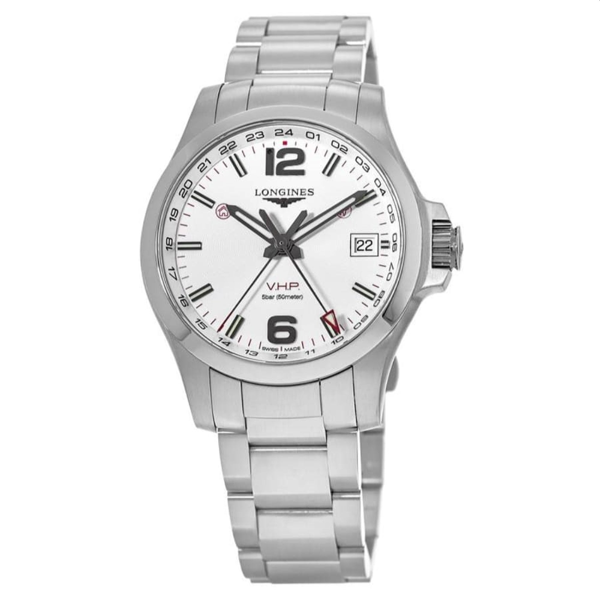 [2026 Mirror Grade]Longines Men's L3.718.4.76.6 Conquest Stainless Steel Watch