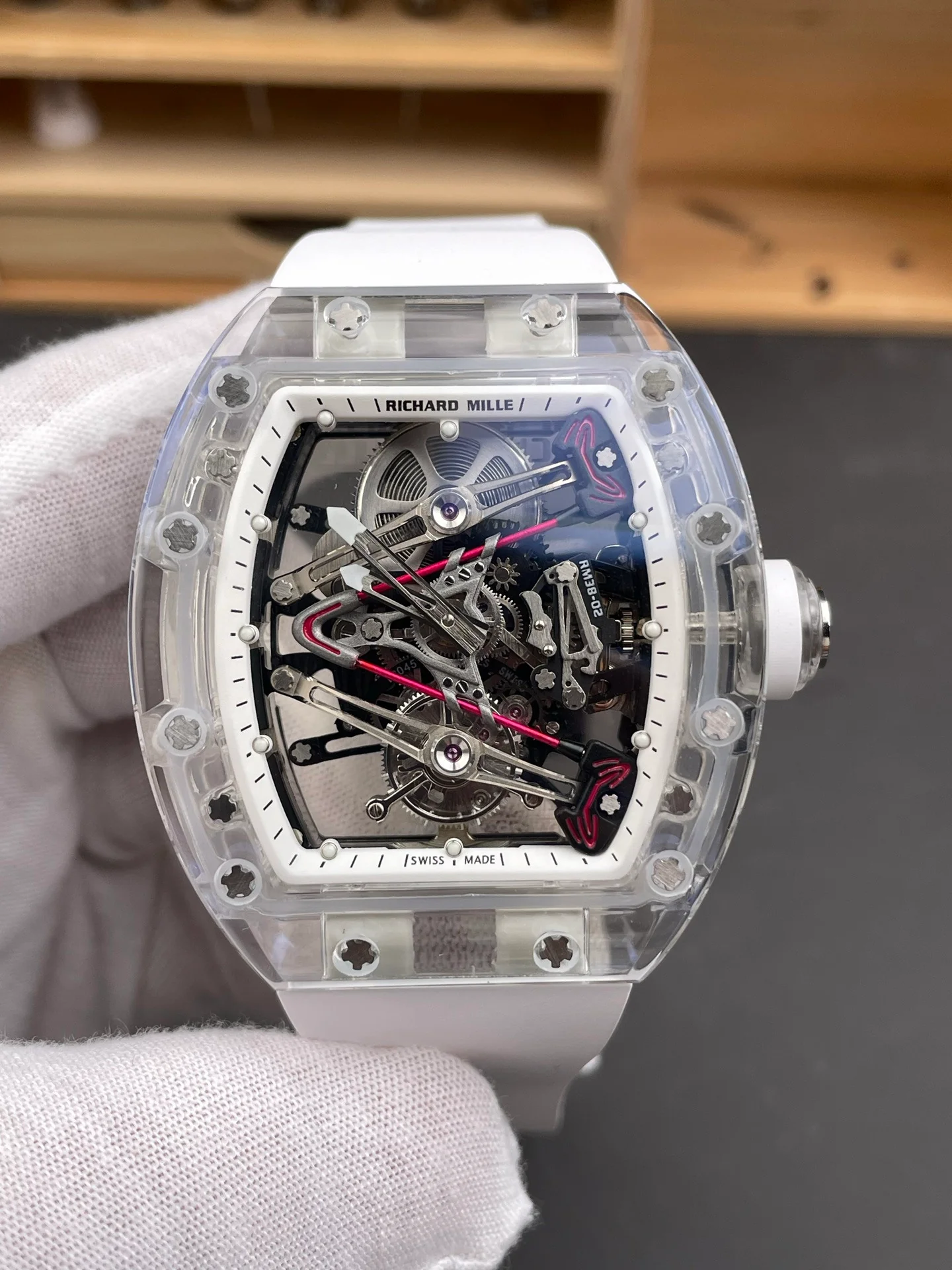 RM38-02 Transparent Sapphire Case