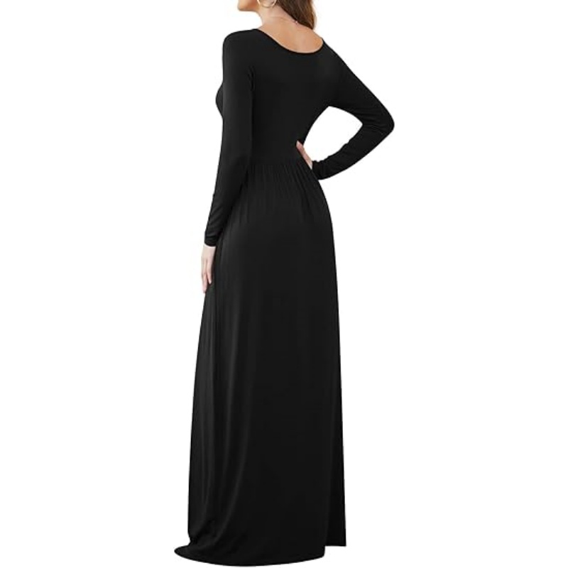 Women Casual Long Sleeve Maxi Dresses
