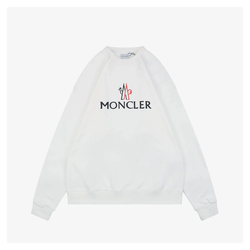 Mxxcler Rooster Logo M Print Crewneck Sweatshirt (Black/White)