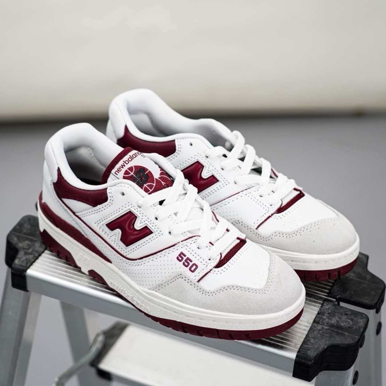 New Balance 550 'White Burgundy'