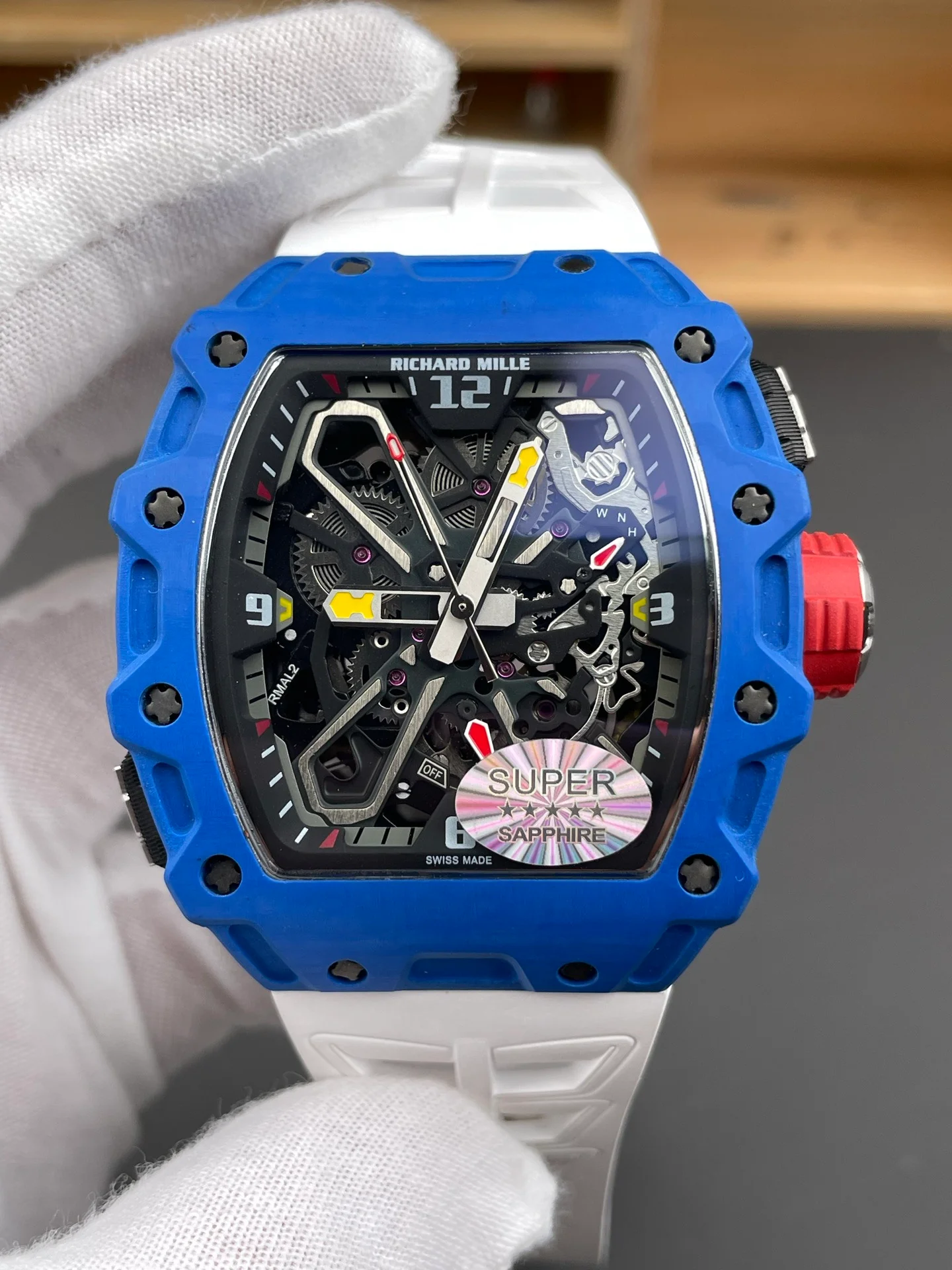 RM35-03 Carbon Fiber Blue