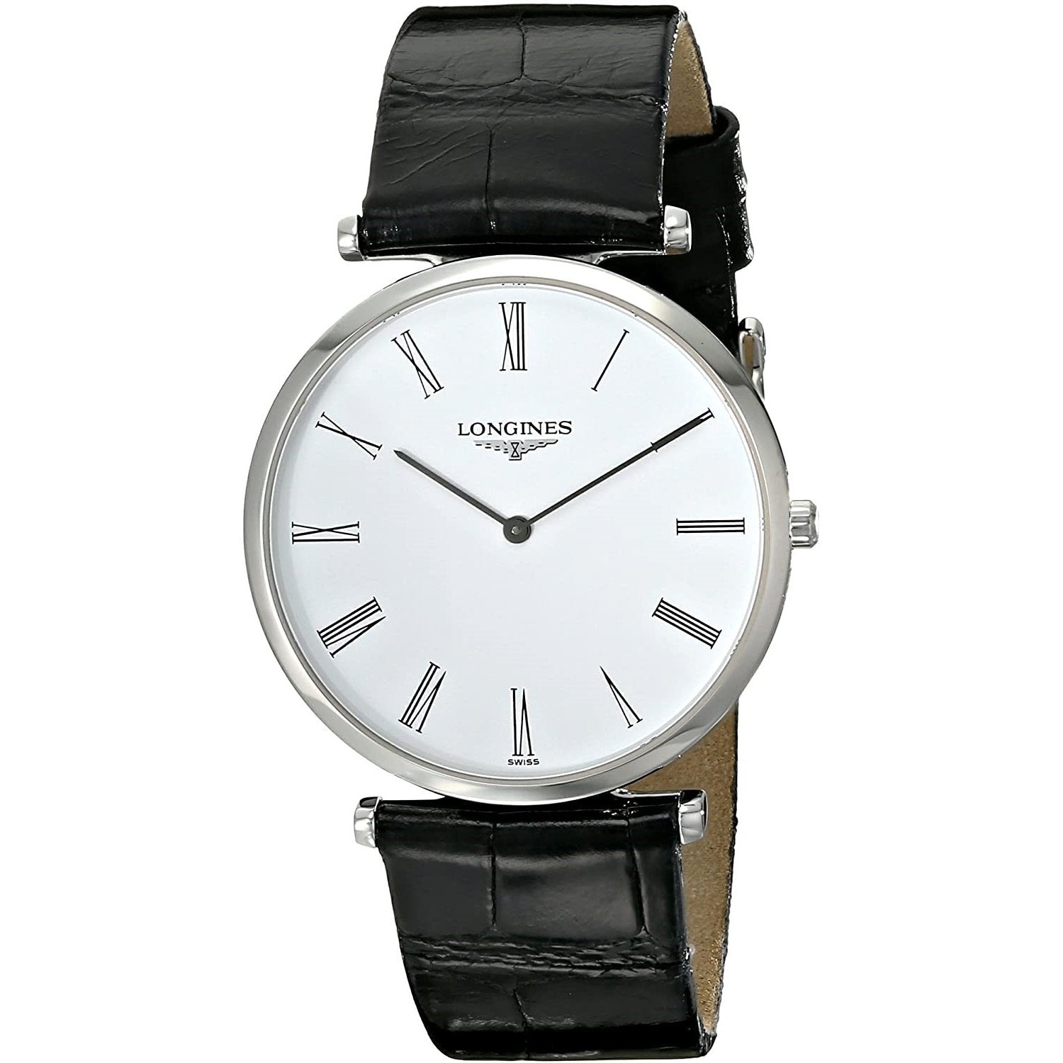 [2026 Mirror Grade]Longines Men's L47094112 La Grande Classique Black Leather Watch