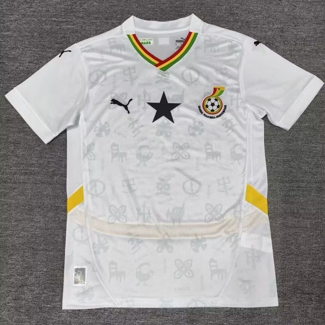 Ghana Soccer Jersey Home Custom Shirt World Cup 2024-25